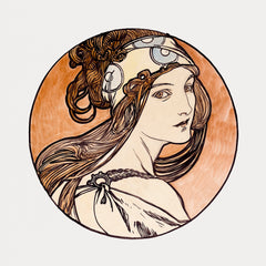 Stained glass window for the facade of the Fouquet boutique by Alphonse Maria Mucha (1869–1939)