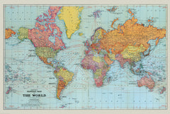 Stanford's General Map of the World (1920) Blue Version – Australasia – Stanfords | Mapworld