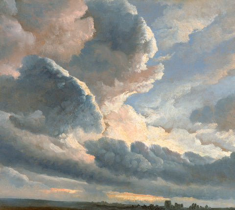 Study of Clouds with a Sunset near Rome (1786-1801) by Simon Alexandre Clément