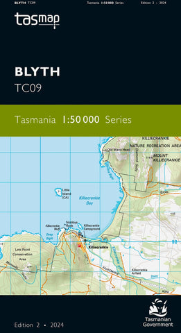 Blyth 1:50,000 Topographic Map – Tasmania