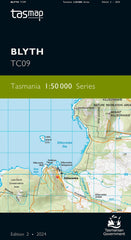 Blyth 1:50,000 Topographic Map – Tasmania