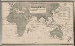 The Orient Line Steamships Wall Map Published