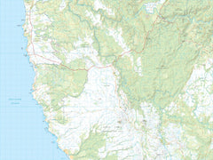 Rebecca 1:50,000 Topographic Map – Tasmania