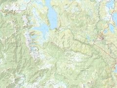 King William 1:50,000 Topographic Map – Tasmania