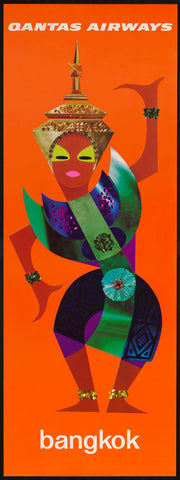 TRAVEL POSTER - Bangkok Qantas