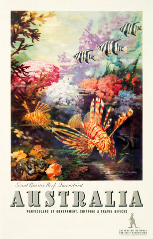 TRAVEL POSTER - Great Barrier Reef by James Northfield