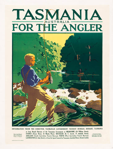 TRAVEL POSTER - Tasmania for the Angler