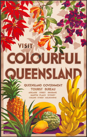 TRAVEL POSTER - Colourful Queensland
