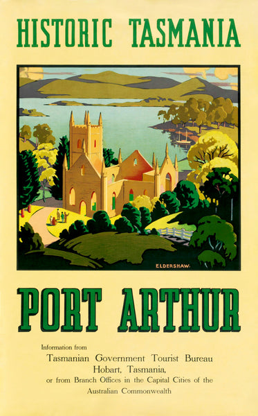 TRAVEL POSTER - Historic Tasmania Port Arthur
