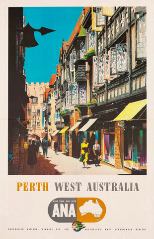 TRAVEL POSTER - Perth Vintage Poster