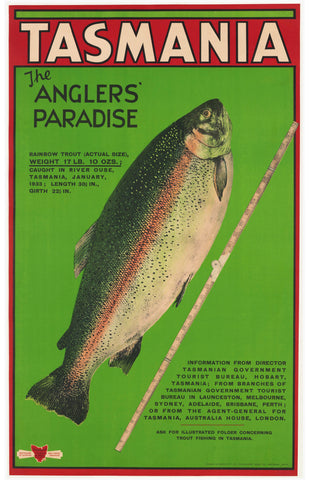 TRAVEL POSTER - Tasmania Vintage Poster