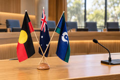 Australian / Aboriginal / TSI Desk Flag Set