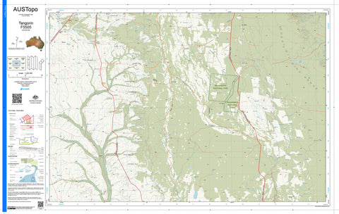 Tangorin F5505 AUSTopo 1:250,000 Map