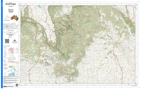 Taroom G5508 AUSTopo 1:250,000 Map