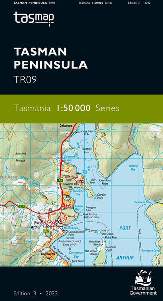Tasman Peninsula 1:50,000 Topographic Map – Tasmania