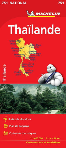 Thailand Michelin National Map 751
