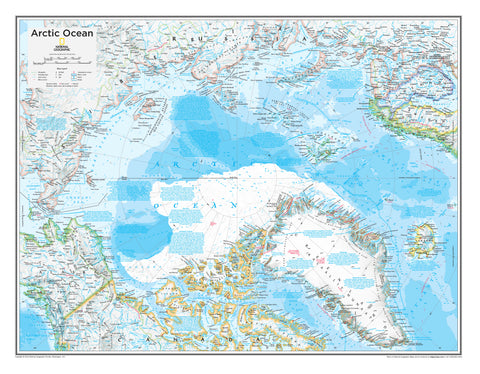The Arctic Wall Map – National Geographic | Mapworld