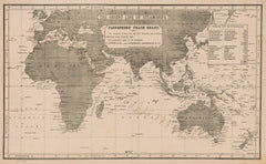 The Orient Line Steamships Wall Map – Australasia | Mapworld