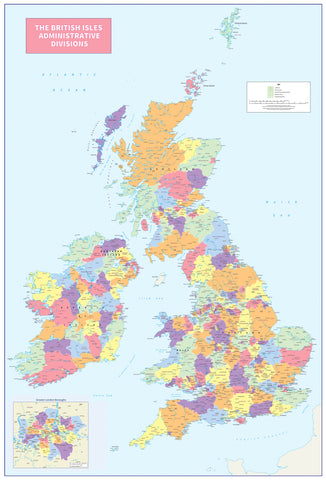 The British Isles Administrative Divisions by Cosmographics