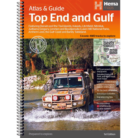 Top End & Gulf Atlas & Guide – Hema Maps (1st Edition)