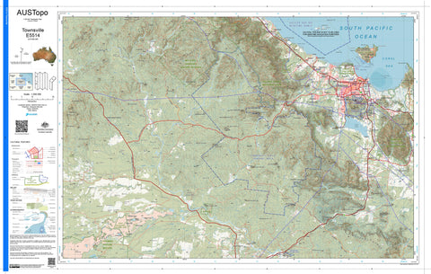 Townsville E5514 AUSTopo 1:250,000 Map