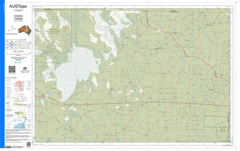 Urisino H5408 AUSTopo 1:250,000 Map