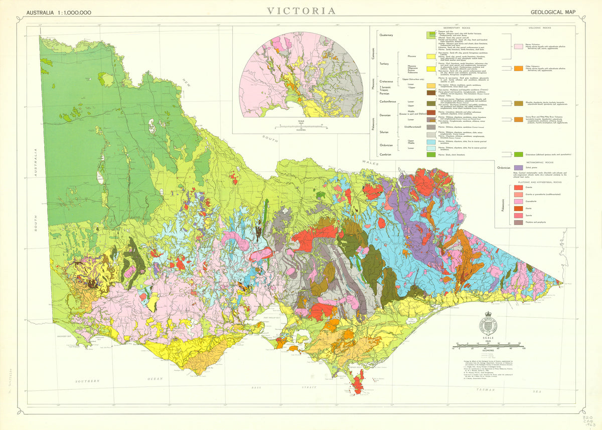 Victoria Geological Map (1963) | Mapworld