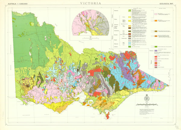 Victoria Geological Map (1963) — map