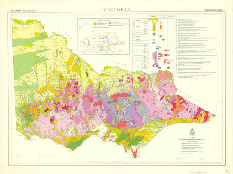 Victoria Geological Map (1977) — map