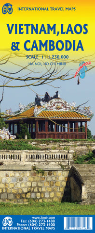 Vietnam Laos Cambodia ITMB Map