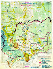 Vietnam War - Phước Tuy Province Wall Map