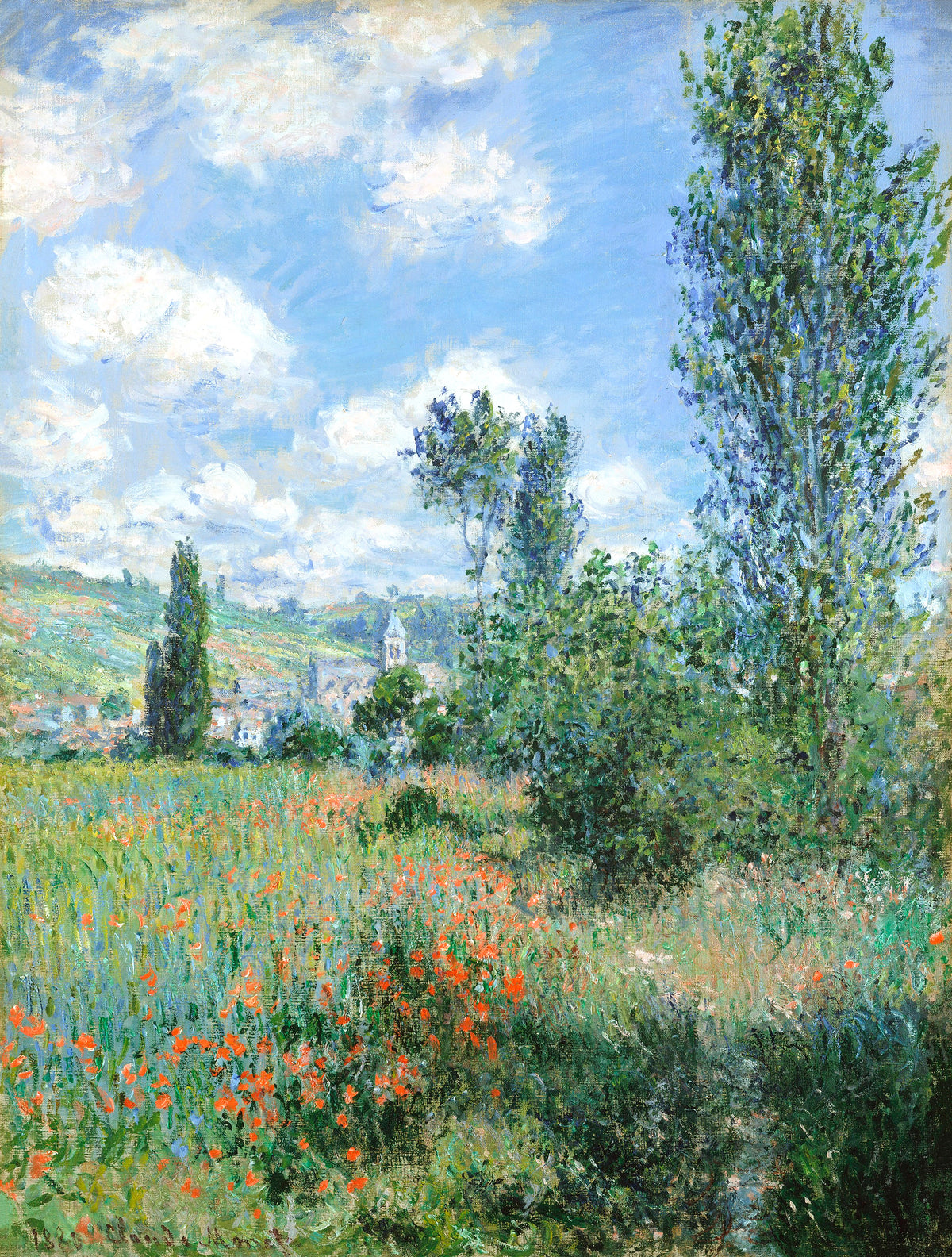 絵画 モネ 「Vetheuil sur Seine 1880」 名画シリーズ/モネ「Vetheuil