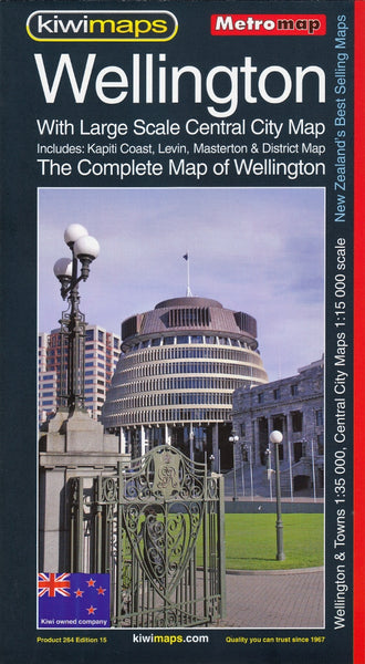 Wellington Complete Kiwimaps Folded Map