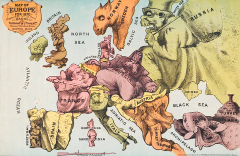 War Map of Europe As seen through French eyes by Paul Hadol