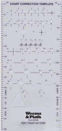 Chart Correction Template #9998 by Weems & Plath — map