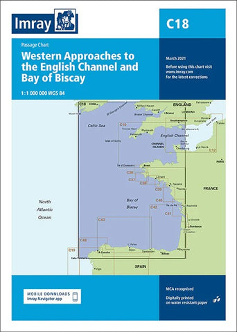 Western Approaches to English Channel & Bay of Biscay Chart – Imray | Mapworld