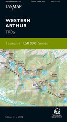 Western Arthur 1:50,000 Topographic Map – Tasmania