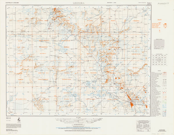 Western Austalia Historical Gold Field Maps - Leonora