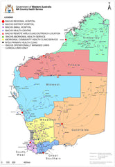 Western Australia Country Health Service Map — map