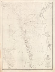 Western Australia — Cockburn Sound, Gage Roads & Swan River (1830–1841) wall map | Mapworld