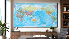 World Political Mega Map 2150 x 1270mm (Pacific Centred) Cosmographics 2026