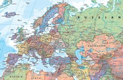 World Hema Political (Pacific) Classic 2320 x 1460mm Mega Map Paper Wall Map
