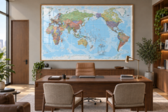 World Hema Political (Pacific) Classic 2320 x 1460mm Mega Map Paper Wall Map