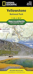 Yellowstone National Park National Geographic Folded Map