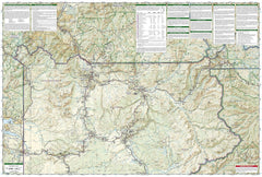 Yellowstone National Park National Geographic Folded Map