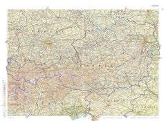 Austria Collins 834 x 609mm Wall Map
