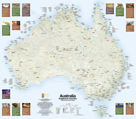Australia Indigenous Hema Large Wall Map