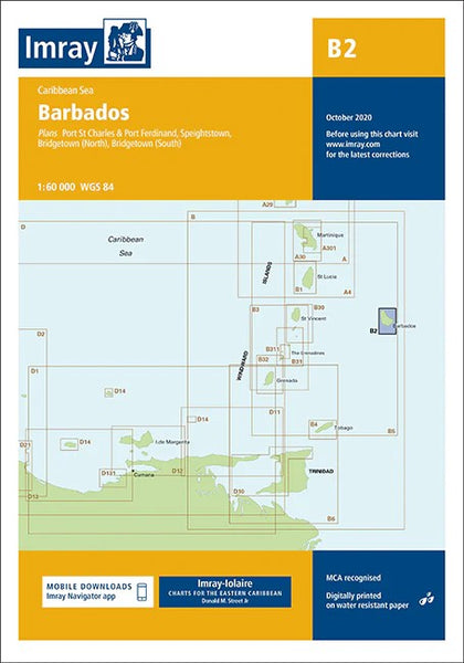 Barbados Imray Chart — Imray nautical chart