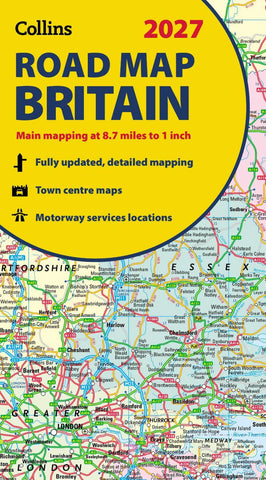 Britain Collins Folded Map 2027