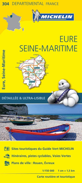 France Eure & Seine Maritime Michelin Map 304